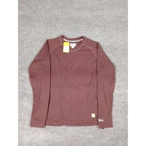 Carhartt Force Midweight Waffle Base Layer Crewneck Top Women's M Black UM0197-W